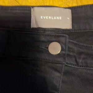 Everlane The Wide Leg Crop Pants in black size 16